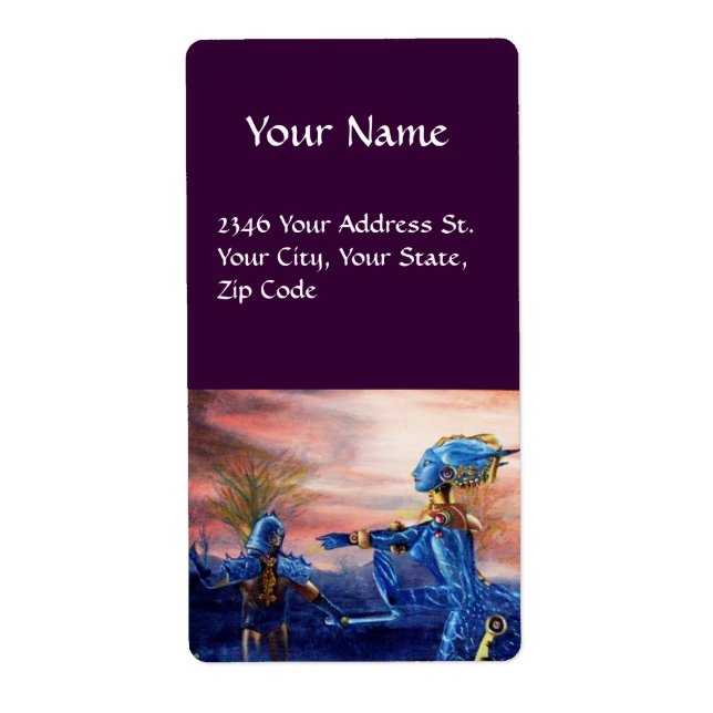 ÉTIQUETTE SAINT GEORGE ET ALIEN DRAGON (Devant)