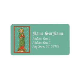 Étiquette Saint Joseph, protecteur de l'Église (VVP 09)