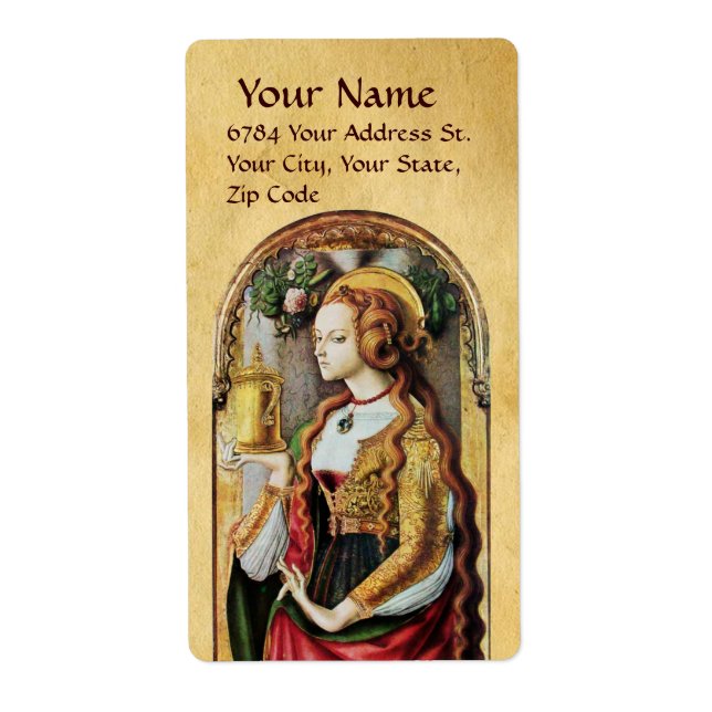 Étiquette SAINT MARY MAGDALENE Parchment (Devant)