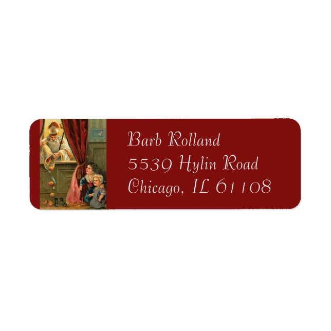 Étiquette Saint Nicolas de Myra Bishop Children (Devant)