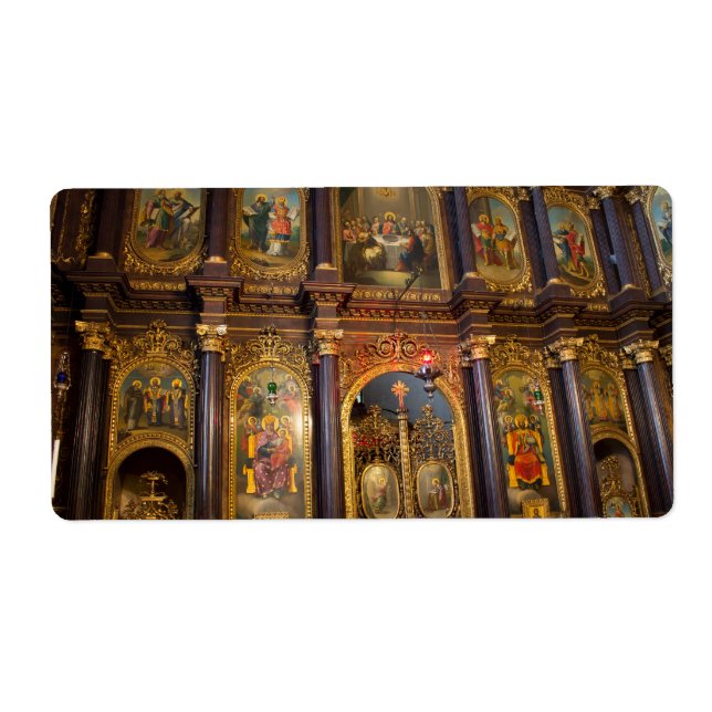 Étiquette Sainte Trinité Église grecque orthodoxe (Devant)