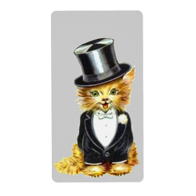 Étiquette Salle de chat (Devant)