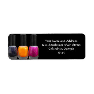 Étiquette Salon à ongles, Bouteilles polonaises lumineuses