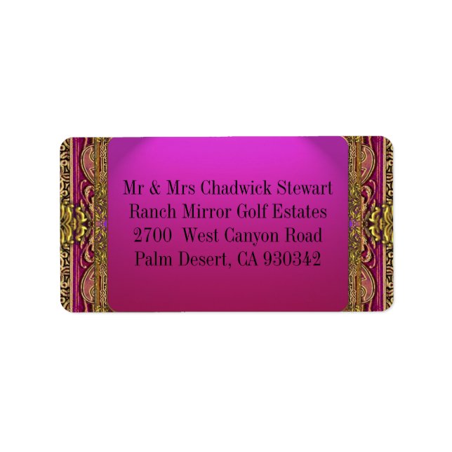 Étiquette Salsbury Royale (Devant)