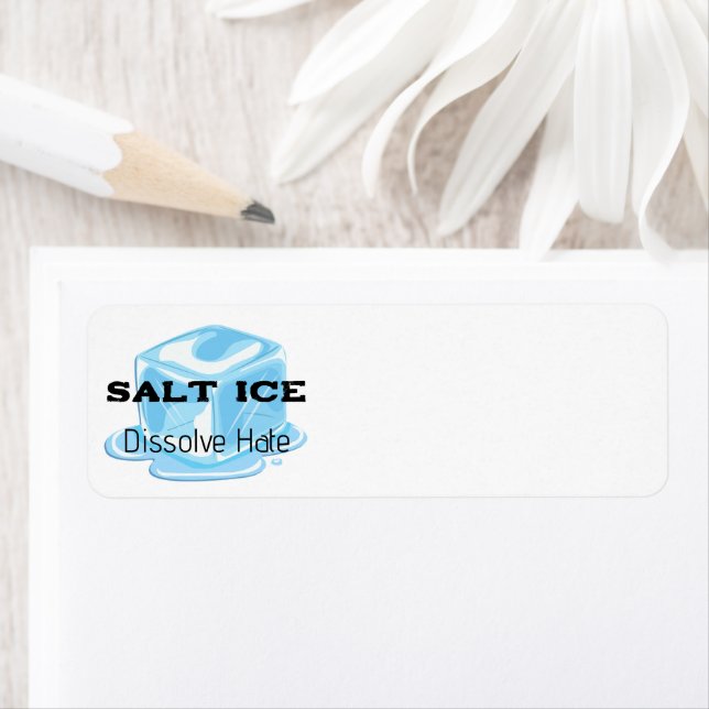 Étiquette Salt Ice Return Address Label (En situation)