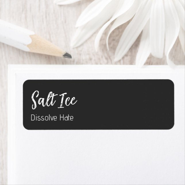 Étiquette Salt Ice Return Address Label (En situation)