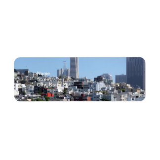 Étiquette San Francisco Panorama