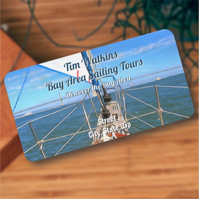 Étiquette San Francisco Sailing 0869 Adresse (Créateur téléchargé)