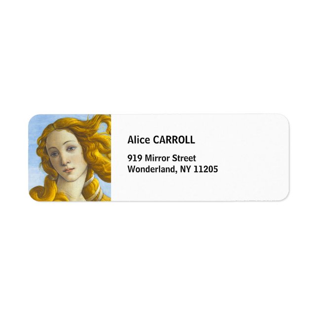 Étiquette Sandro Botticelli - Détail de la naissance de Vénu (Devant)