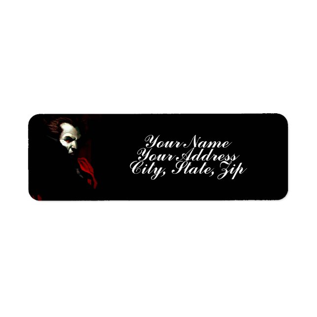 Étiquette Sang des ténèbres (Devant)