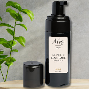 Étiquette Sanitizer customisé Blush Business Name