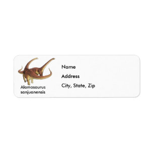 Étiquette Sanjuanensis d'Alamosaurus