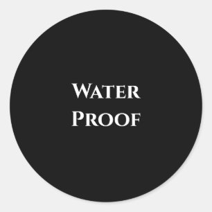 Étiquette sans emballage waterproof noir et blanc