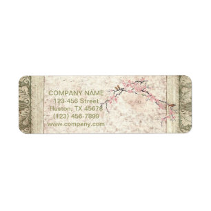 Étiquette santé holistique Yoga Zen Cerise SPA Blossom Sakur