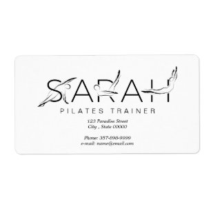 Étiquette SARAH Nom Pilates Instructeur