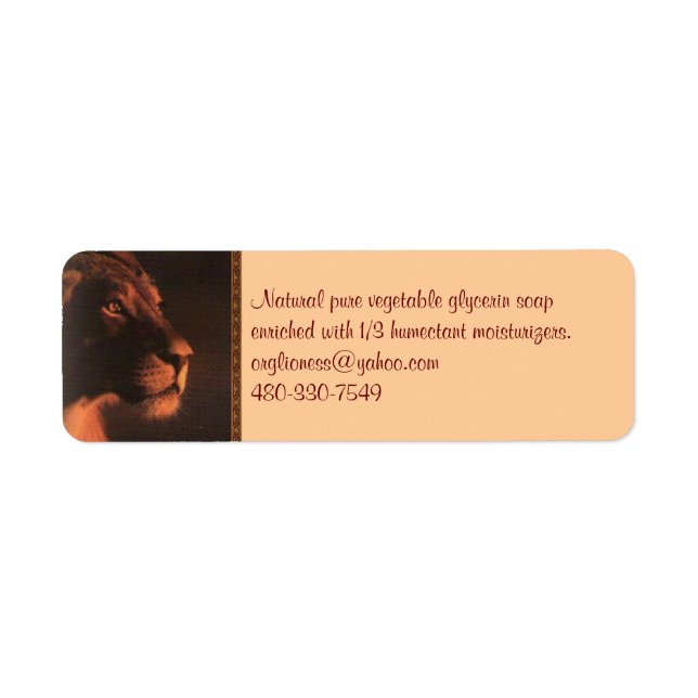 Étiquette savon (Devant)