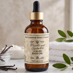 Étiquette Savon de style papier parchemin cosmétique