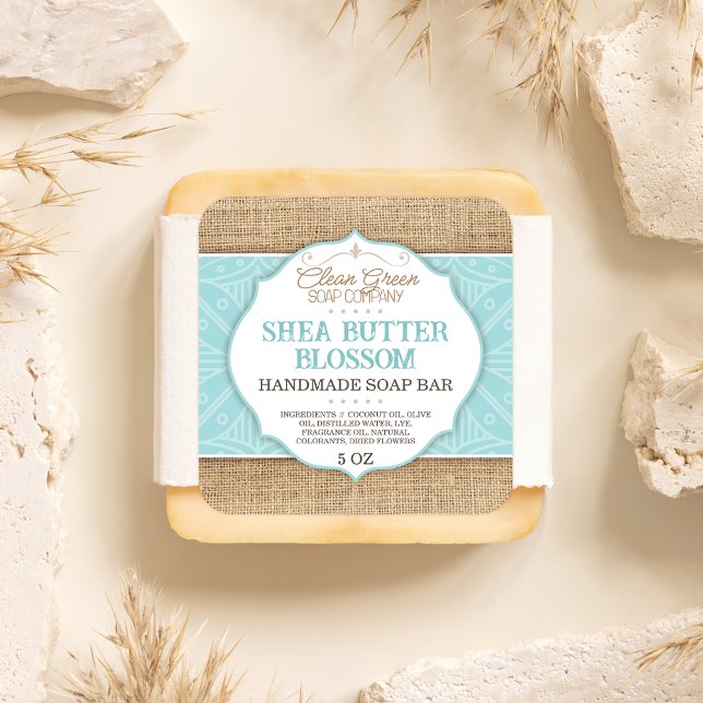 Étiquette savon | Mer | Boucle | Sticker (Créateur téléchargé)