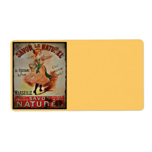 Étiquette Savon vintage Naturel