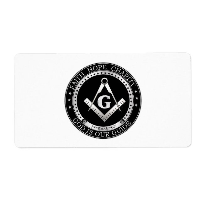 Étiquette Sceau de franc-maçonnerie (Devant)