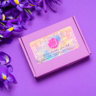 Étiquette Scolaire Holographique Logo de la Boutiq