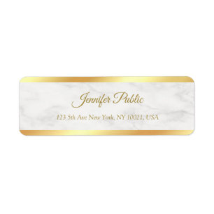 Étiquette Script calligraphié Élégant Moderne Adresse de ret