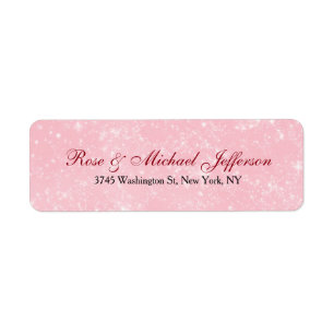 Étiquette Script créatif rose Artiste Rétro Famille élégante