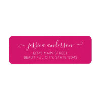 Script de calligraphie moderne élégant Hot Magenta