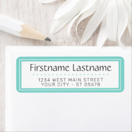 Étiquette Script de typographie simple et blanc chic