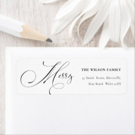 Étiquette Script minimal Joyeux Noël Adresse de voeux