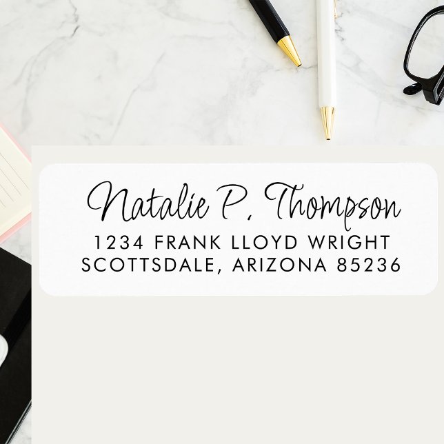 Étiquette Script minimal Simple Nettoyer le script Adresse d (Créateur téléchargé)