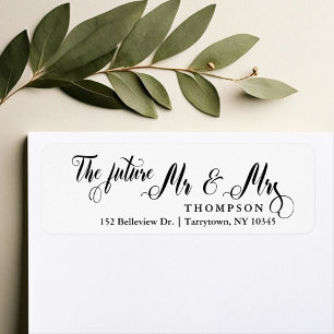 Étiquette Script The Future M. et Mme.