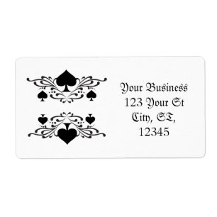 Étiquette Scroll de style tatouage Black Spades Thunder_Cove