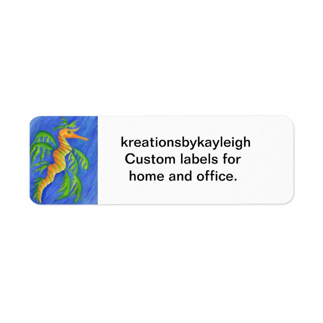 Étiquette Sea Dragon (Devant)