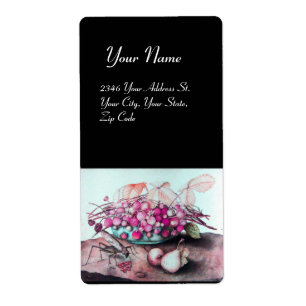 ÉTIQUETTE SEASON'S FRUITS 3 / STRAWBERRIES AND PEARS