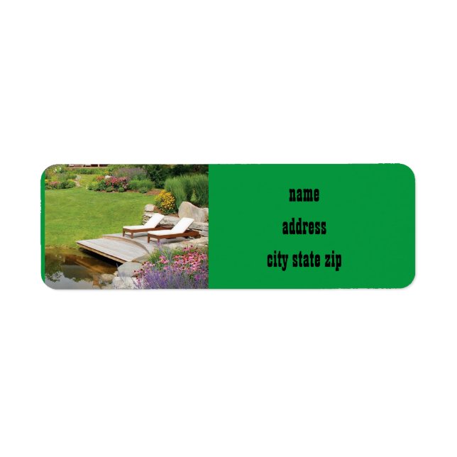 ÉTIQUETTE **SÉJOUR AU LAC**ÉTIQUETTE D'ADRESSE DE RETOUR (Devant)