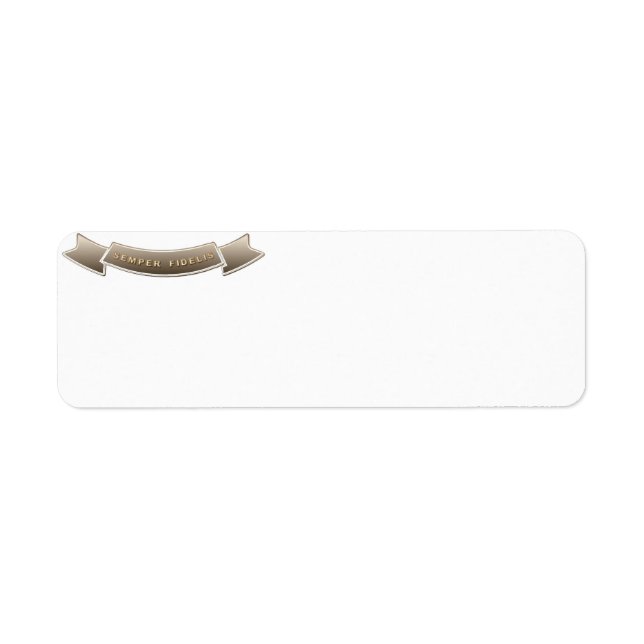 Étiquette Semper Fidelis (Devant)