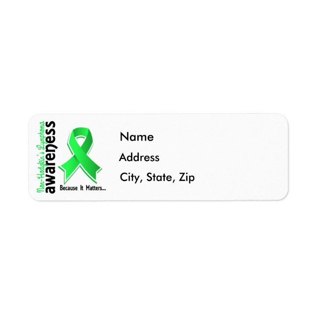 Étiquette Sensibilisation au lymphome de non-Hodgkin 5 (Devant)
