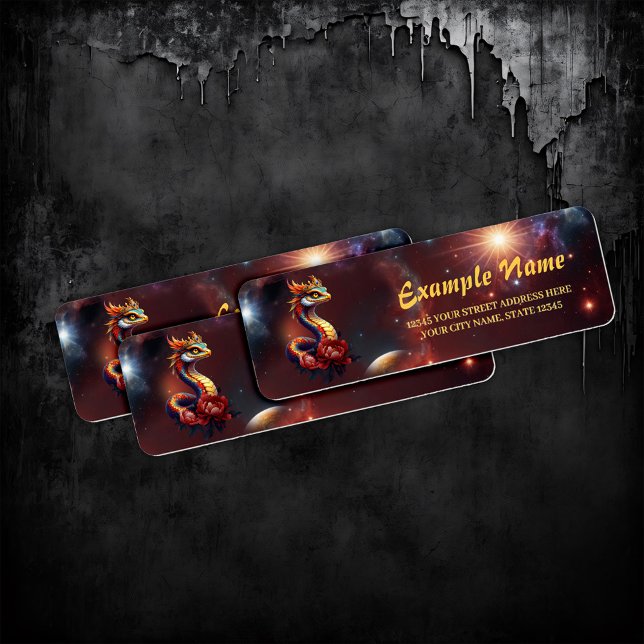 Étiquette Serpent royal étoilé de l'univers. (Créateur téléchargé)