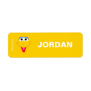 Étiquette Sesame Street Big Bird - Retour à l'école Étiquett