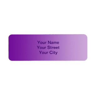 Étiquette SEULEMENT dégradés de COULEUR - violet
