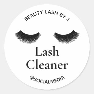 Étiquette Shampooing nettoyant d'extension Eyelash