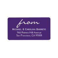 Signature simple - Violet