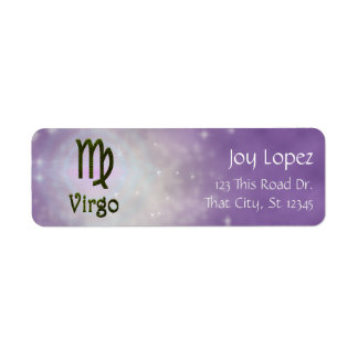 Étiquette Signe astrologique Virgo Zodiac couleur Pick