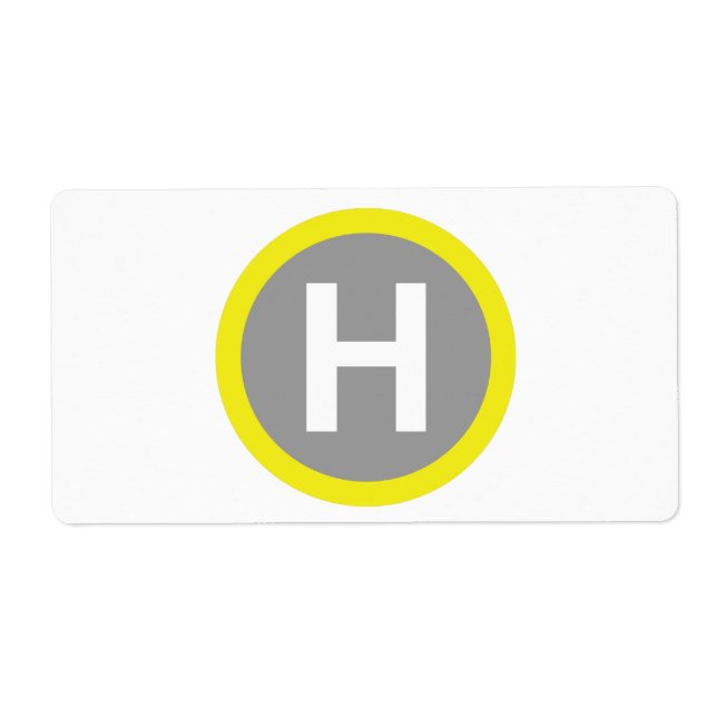Étiquette SIGNE Helipad (Devant)