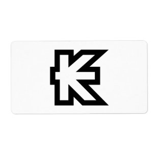 Étiquette Signe monétaire du Kip lao / Laotien