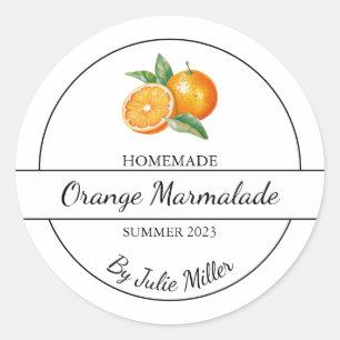 Étiquette simple à base d'orange