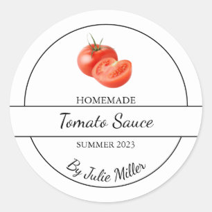 Étiquette simple à la sauce tomate maison