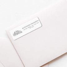 Simple Fleur sauvage minimaliste adresse florale