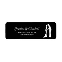 Simple Mariage noir et blanc mariée et chambre